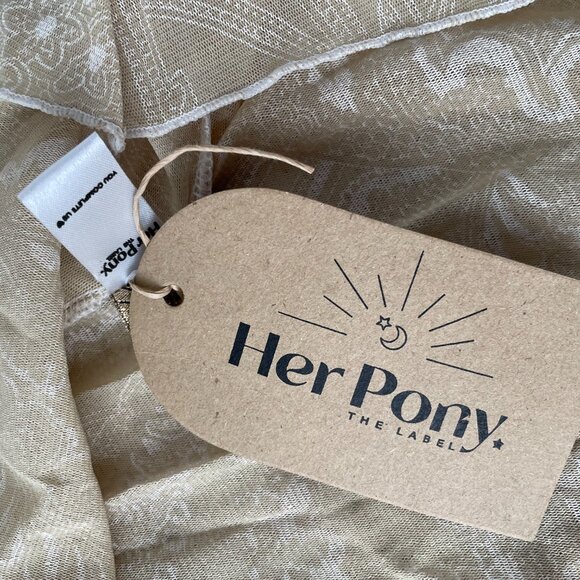 NWT Her Pony The Label Lunar Backless Pixie Dress - Picture 5 of 6